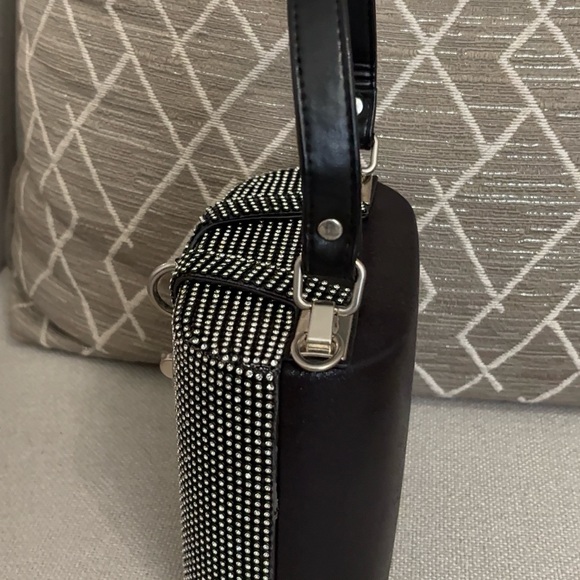 Black and Silver Studded Handbag - Picture 6 of 12